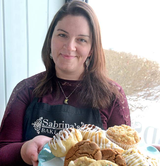 Sabrina Miller, FLCC Culinary graduate '15 and owner of Sabrina's Bake Shoppe in Penn Yan.