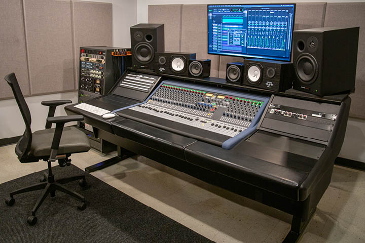 Studio C Control Room with a Neve 8424 Console